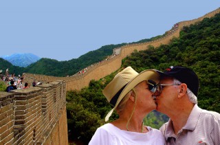 On the Great Wall in China- July 20, 2008