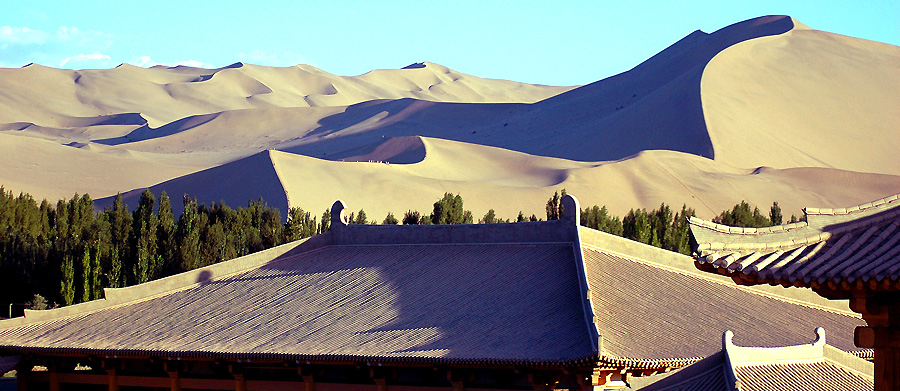 SINGING SAND DUNES FROM THE SILK ROAD HOTEL
