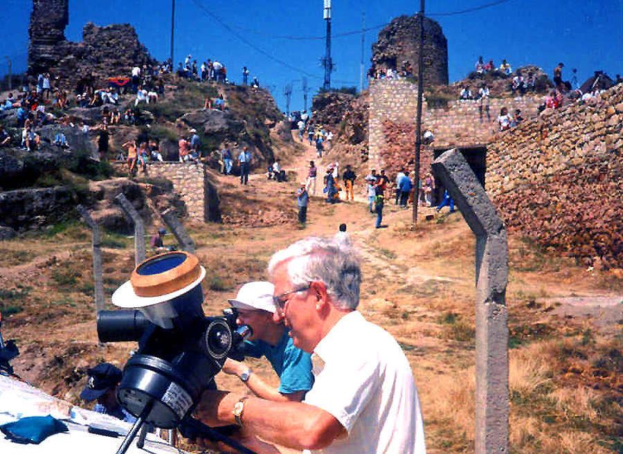 VIEWING THE 1999 ECLIPSE FROM KASTOMANU CASTLE