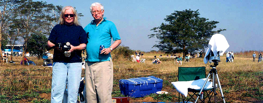 ECLIPSE 2001 VIEWING SITE AT CHISAMBA, ZAMBIA