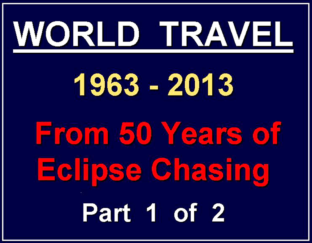 50 Years of Eclipse Chasing