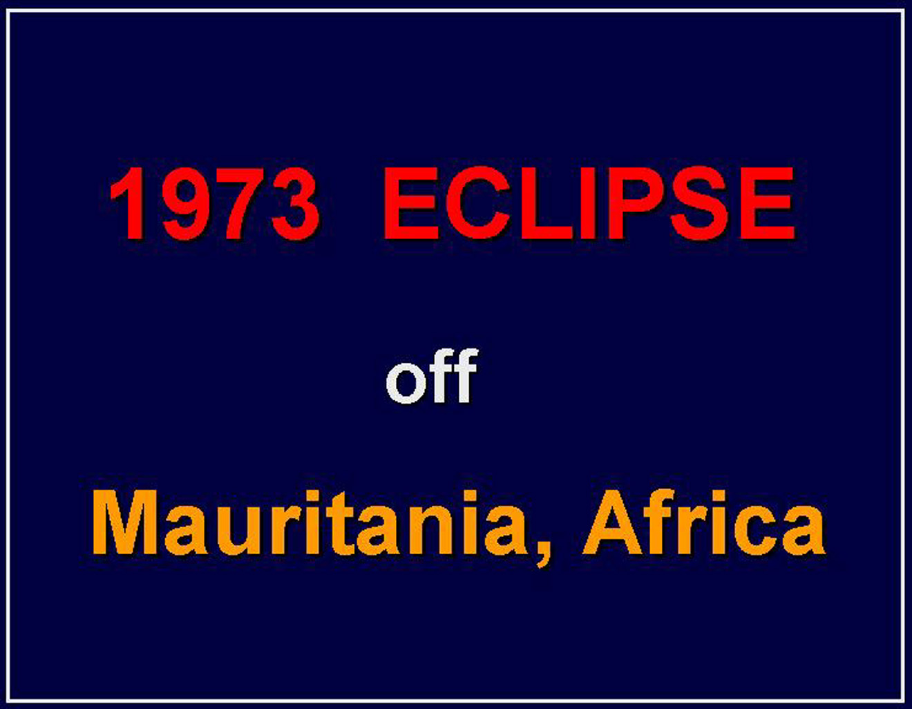 Eclipse 1973 - A01 - Title