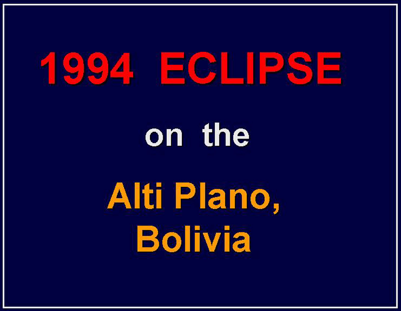 Eclipse 1994 - A18 - Slide12 - Title