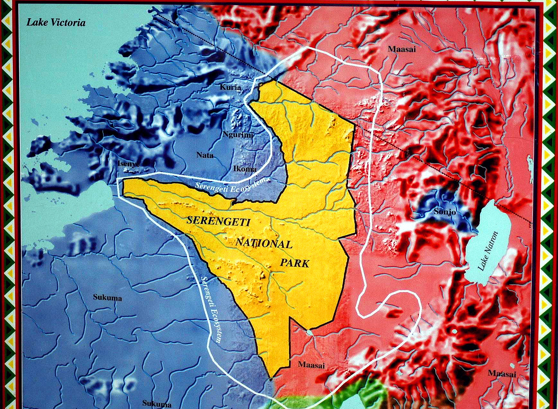 Eclipse 2004 - Serengeti - A10 - Map of Park