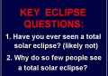 Eclipse 1113 - Key Eclipse Questions