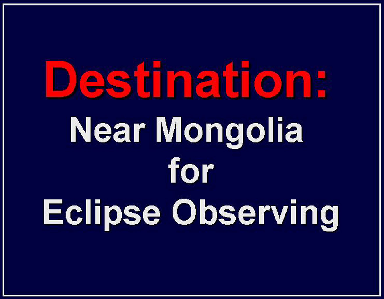 Eclipse 2008 - UGobi - A01 -  Destination