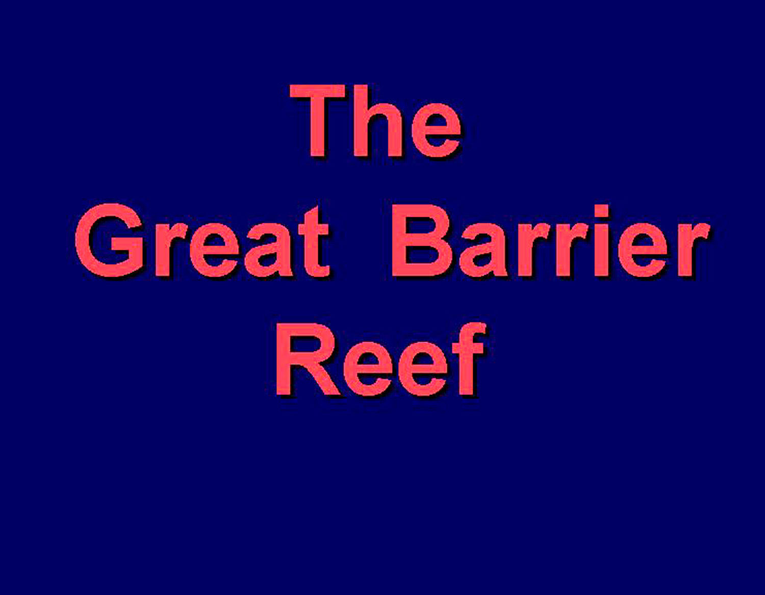 Eclipse 2012 - A34 - Title - Barrier Reef