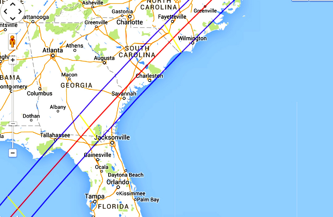 Eclipse 1970 - B02-Path thru Southeast United States