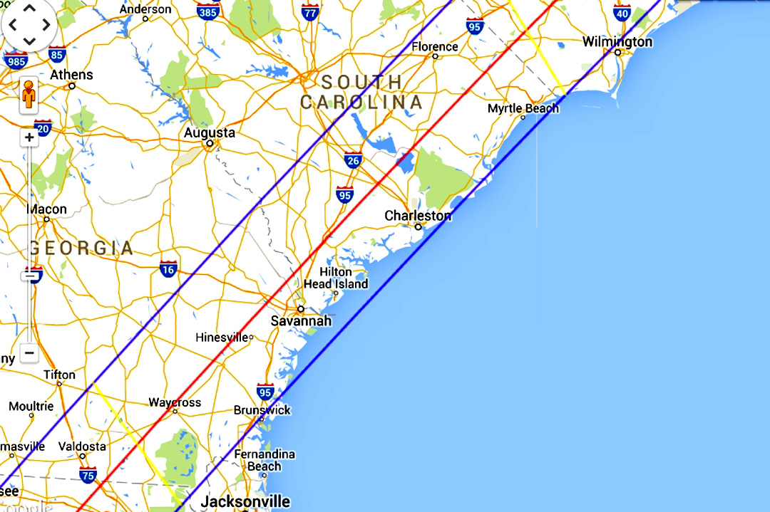 Eclipse 1970 - B04-Path over Georgia and Carolina