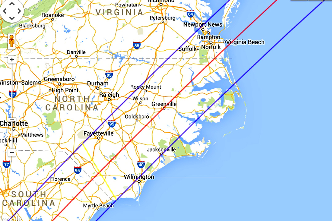 Eclipse 1970 - B06-Path over North Carolina
