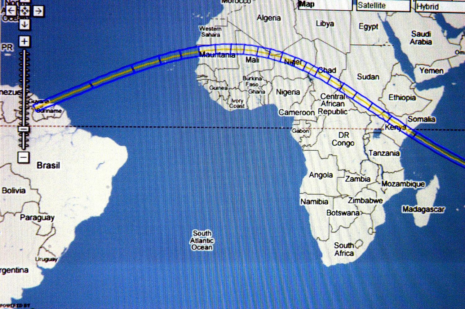 Eclipse 1973 - D02-Path of June 30 1973