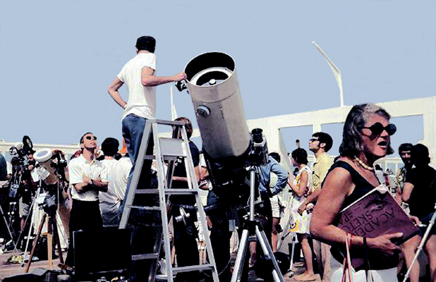 Eclipse 1973 - D63-Eclipse - Dave & Scope on Canberra