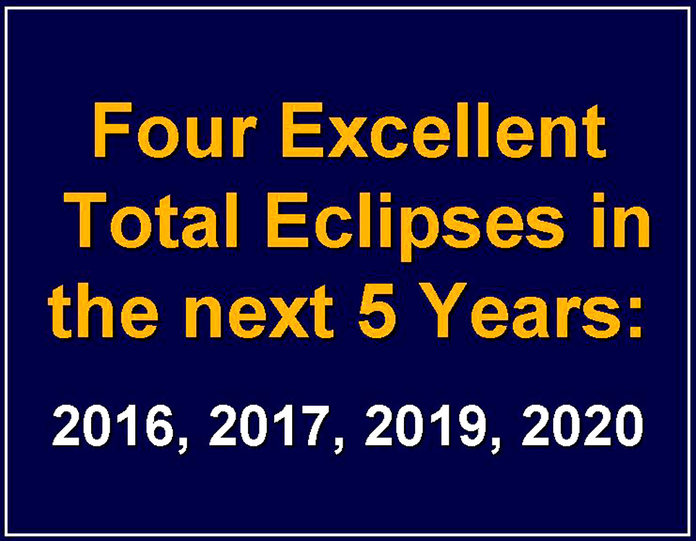 Eclipse 2016 - A02-Four Eclipses in Five Years
