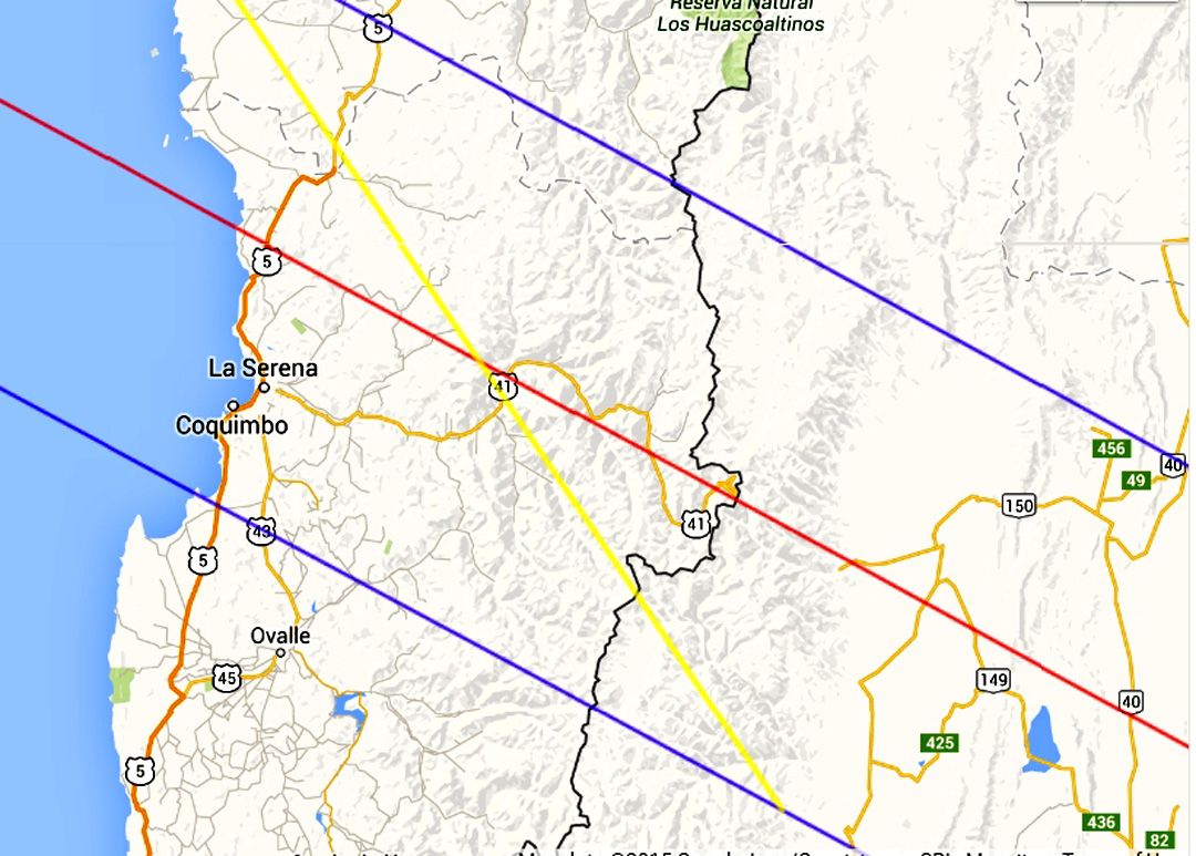 Eclipse 2019 - C10-Detailed Map of the Coast of Chile