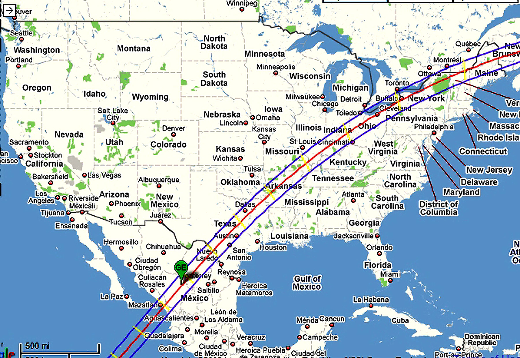 Eclipse 2024 - E02-Path across North America