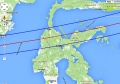Eclipse 2016 - A22-Map of Path over Sulawesi