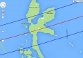 Eclipse 2016 - A26-Map of Path over Maluku Island