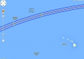 Eclipse 2016 - A32-Path near Midway NW of Hawaii