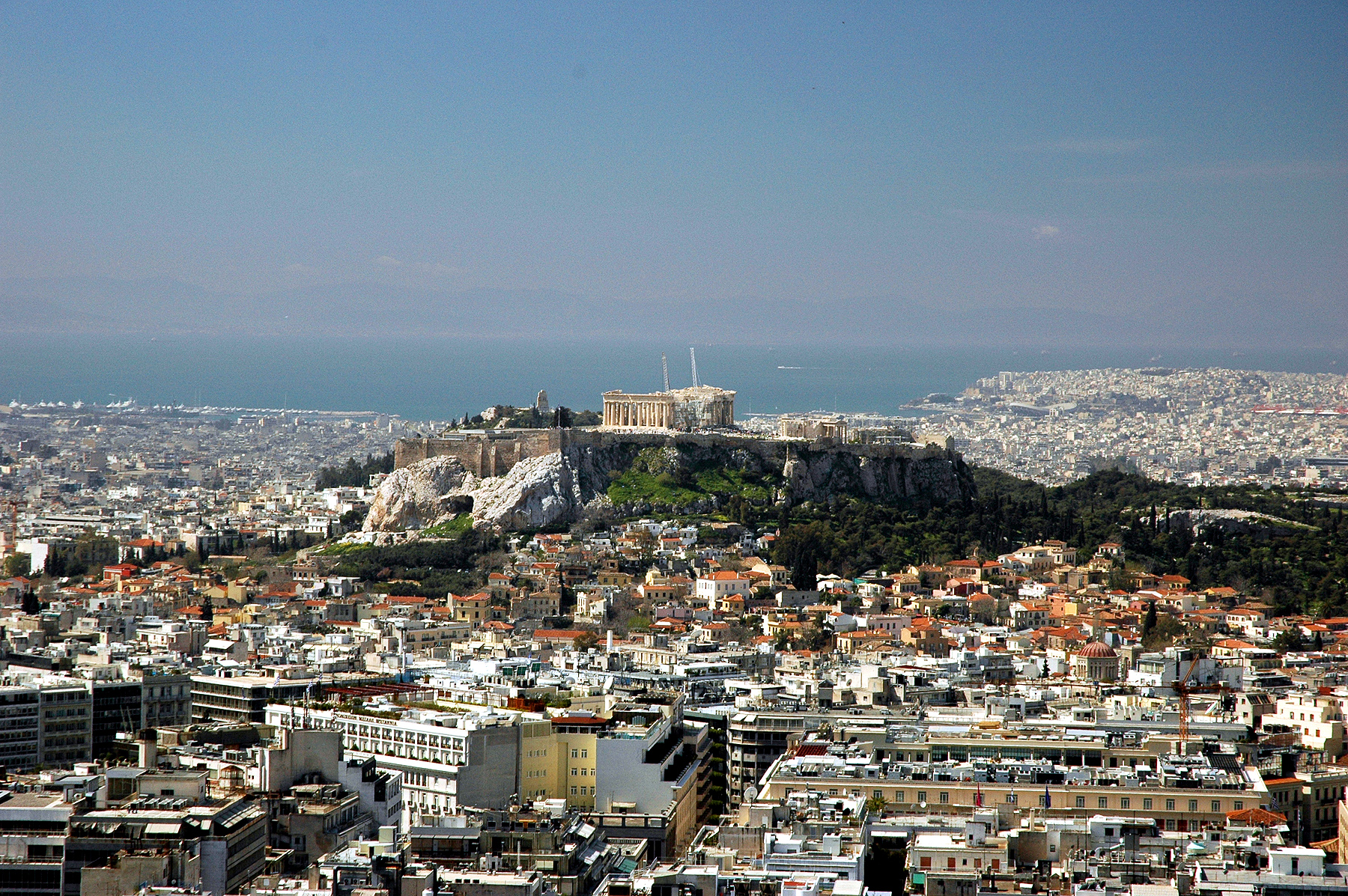 Eclipse 2006 - A44 - Greece - Athens View of Acropolis Hill