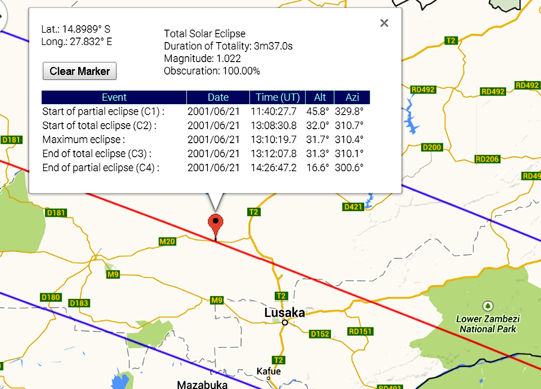 Eclipse 2001 - A08 - Circumstances at Chisamba Zanbia