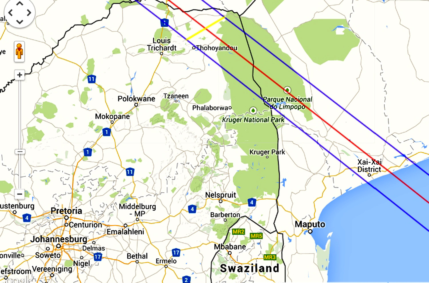 Eclipse 2002 - A06 - Path over Kruger Park South Africa