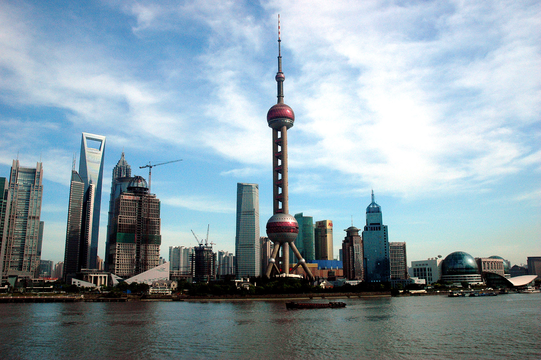 Eclipse 2009 - A14 - View of Shanghai Skyline