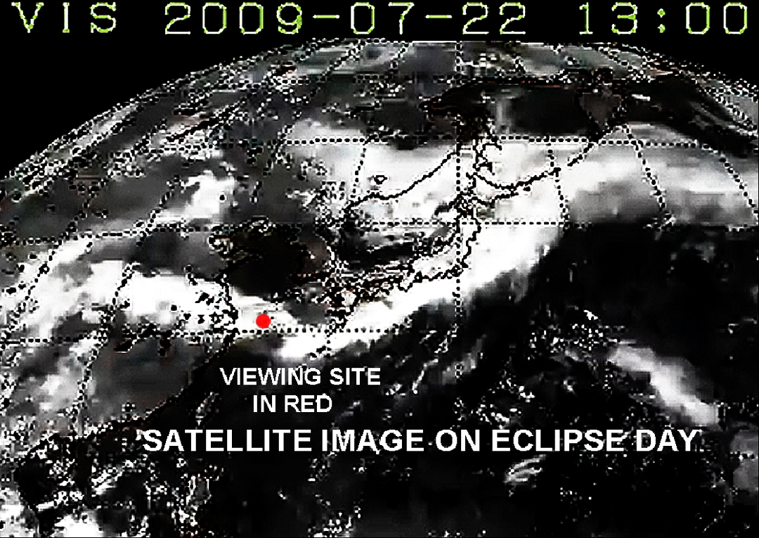 Eclipse 2009 - A39 - Satellite Image on Eclipse Day