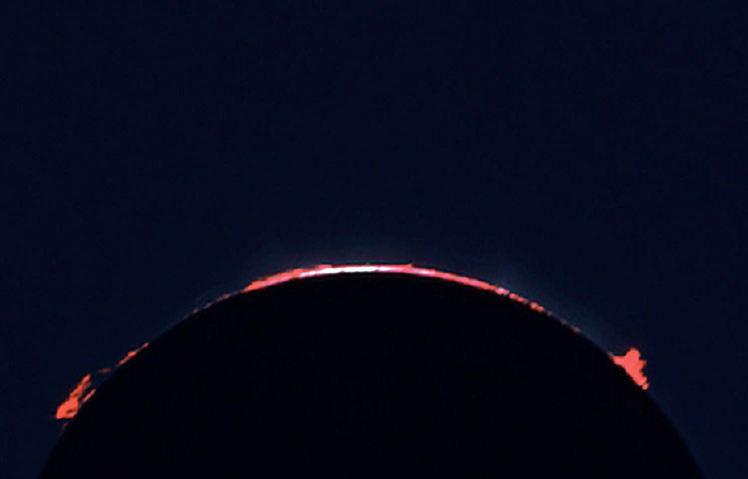 Eclipse 1979 - A32 - Start of Totality with Prominences