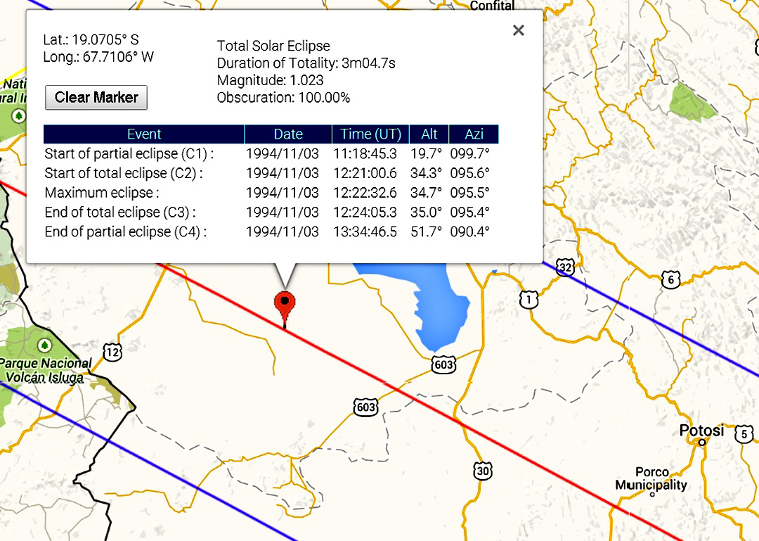 Eclipse 1994 - A12 - Circumstances in the Alti-Plano