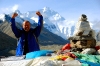 A145 - Tibet - Sayed Celebrating at Mt Everest - 1239.JPG