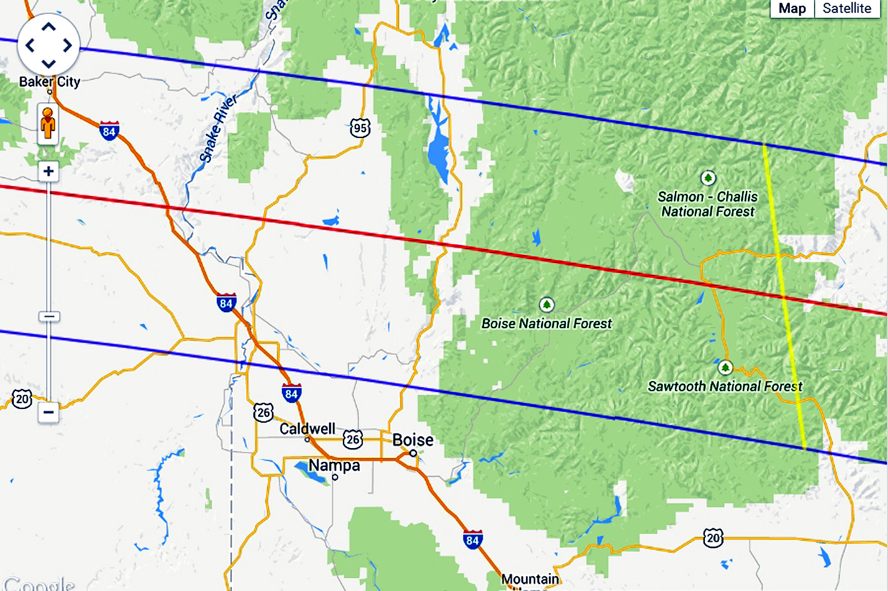 Eclipse 2017 - A24 - Path of Toptality near Boise Idaho