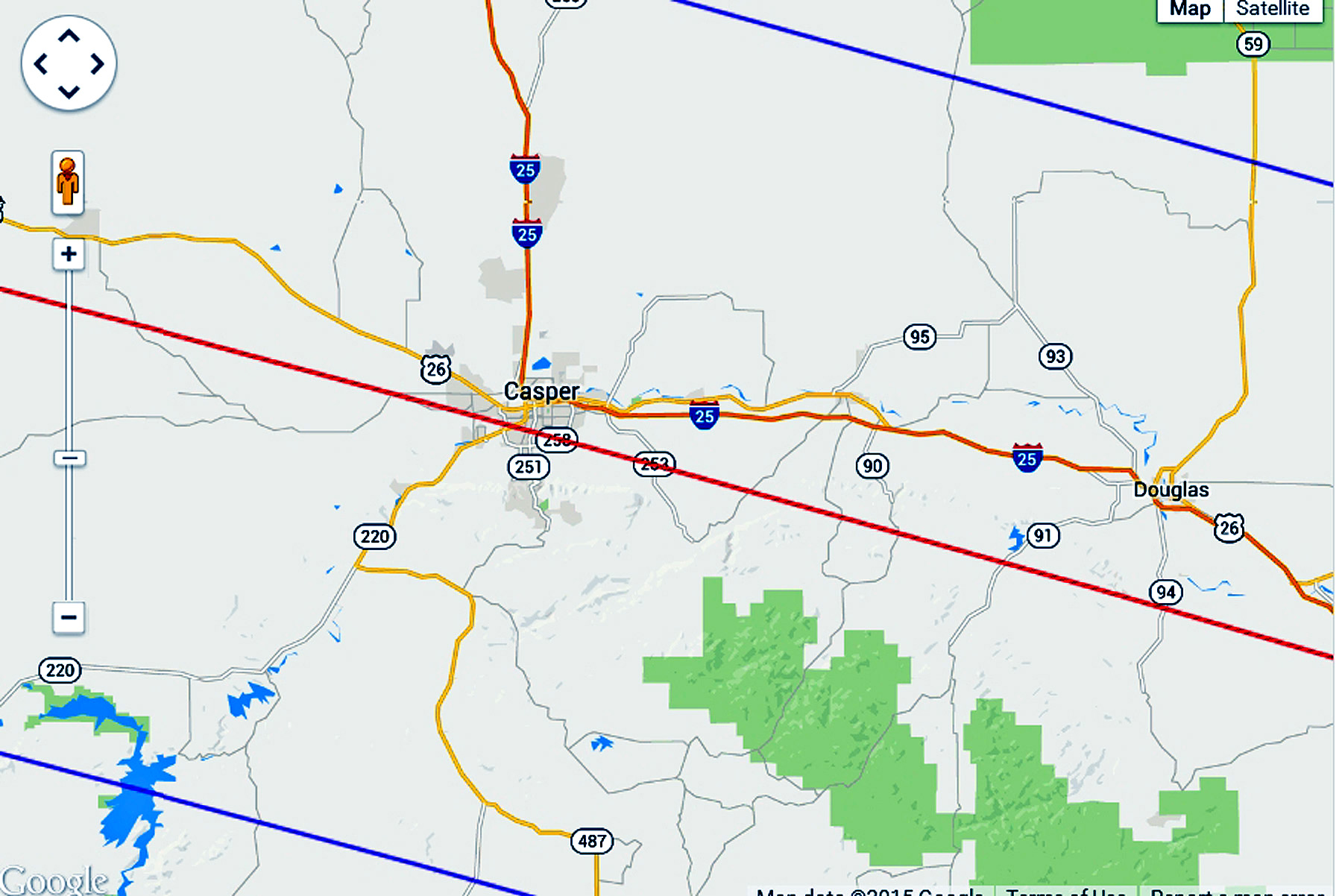 Eclipse 2017 - A32 - Path of Totality over Casper Wyoming