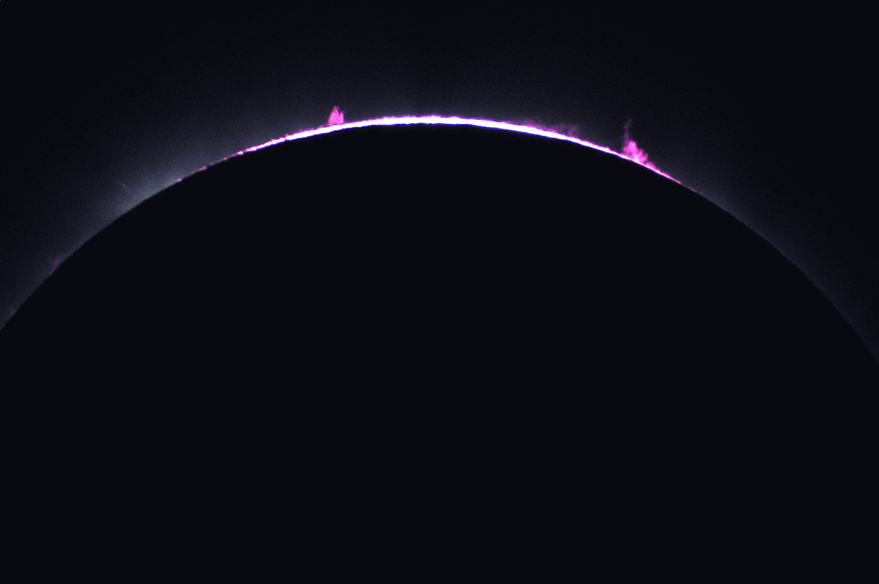 Eclipse 2017 - A42 - Solar Prominences at the Start of Totality