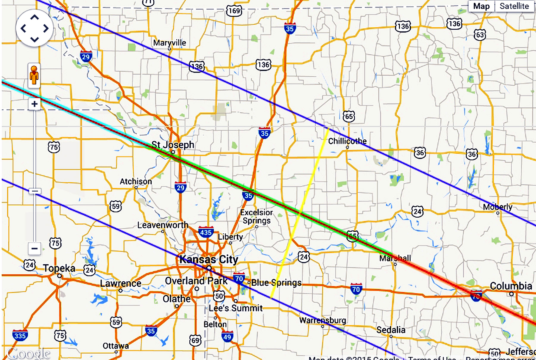 Eclipse 2017 - A44 - Path of Totality over Kansas City