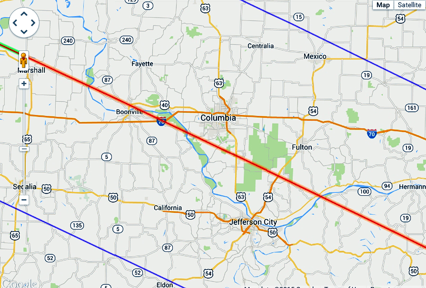 Eclipse 2017 - A52 - Path of Totality over Columbia Missouri