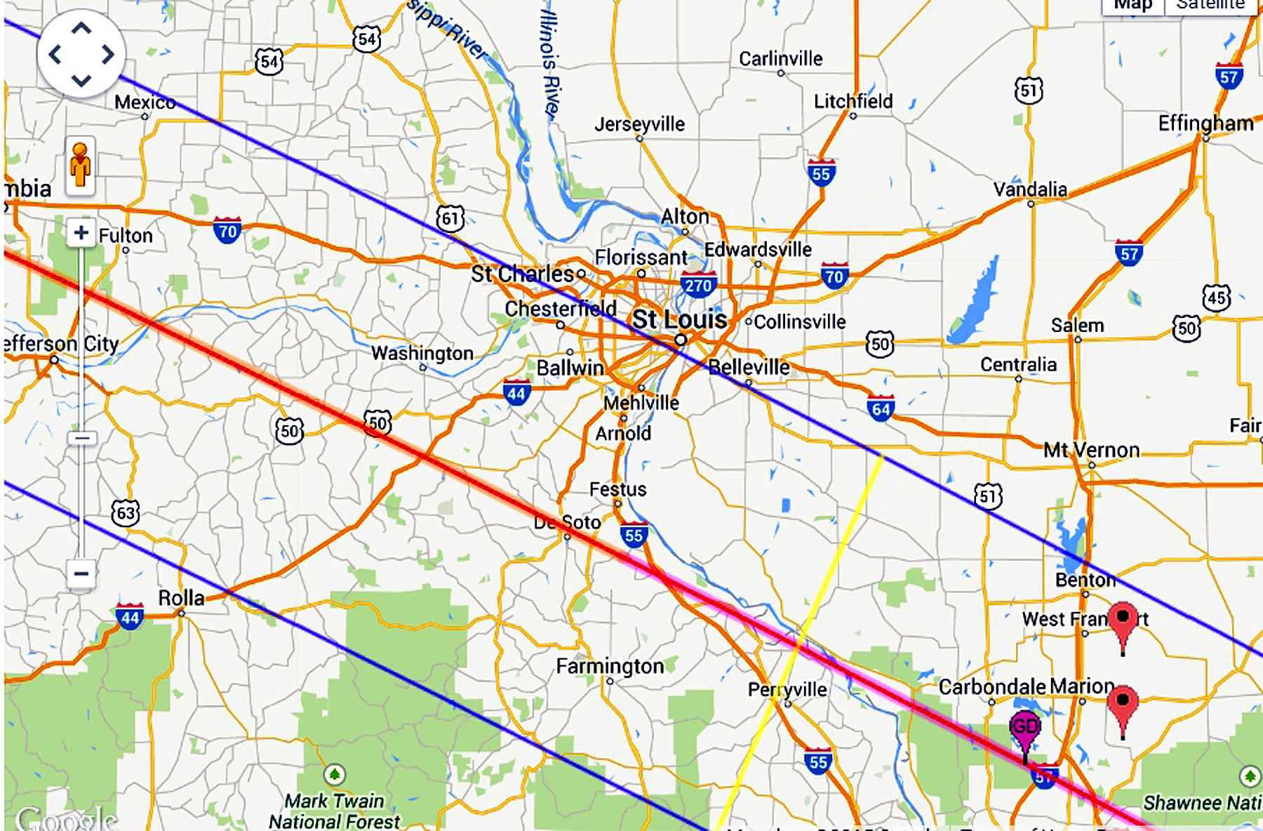 Eclipse 2017 - A56 - Path of Totality near St. Louis