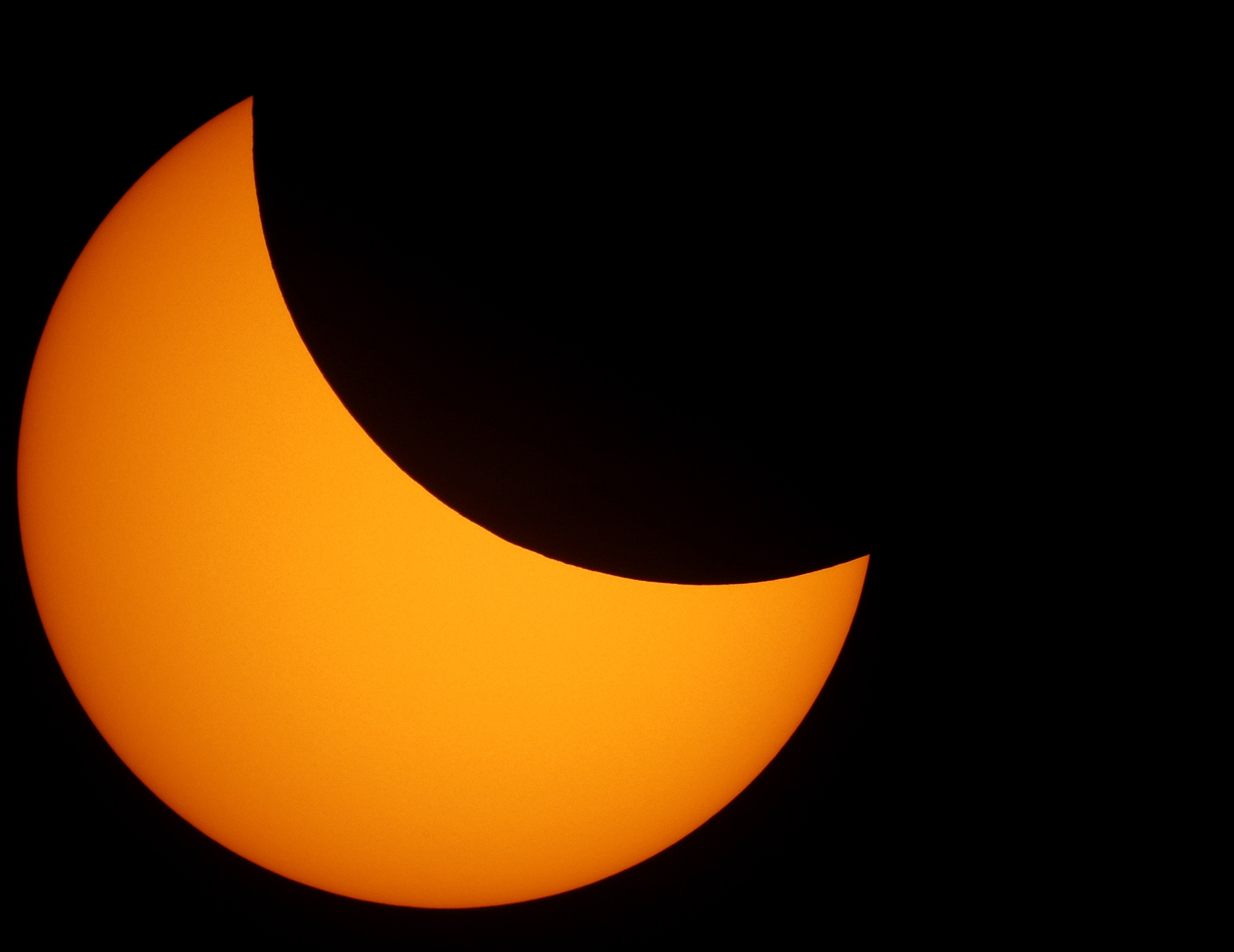 Eclipse 2017 - A88 - Partial Eclipse at 30 minutes after Totality