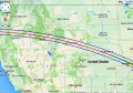 Eclipse 2017 - A08 - Path through the Western USA