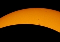Eclipse 2017 - A26 - Partial Eclipse -3 Spot Closeup