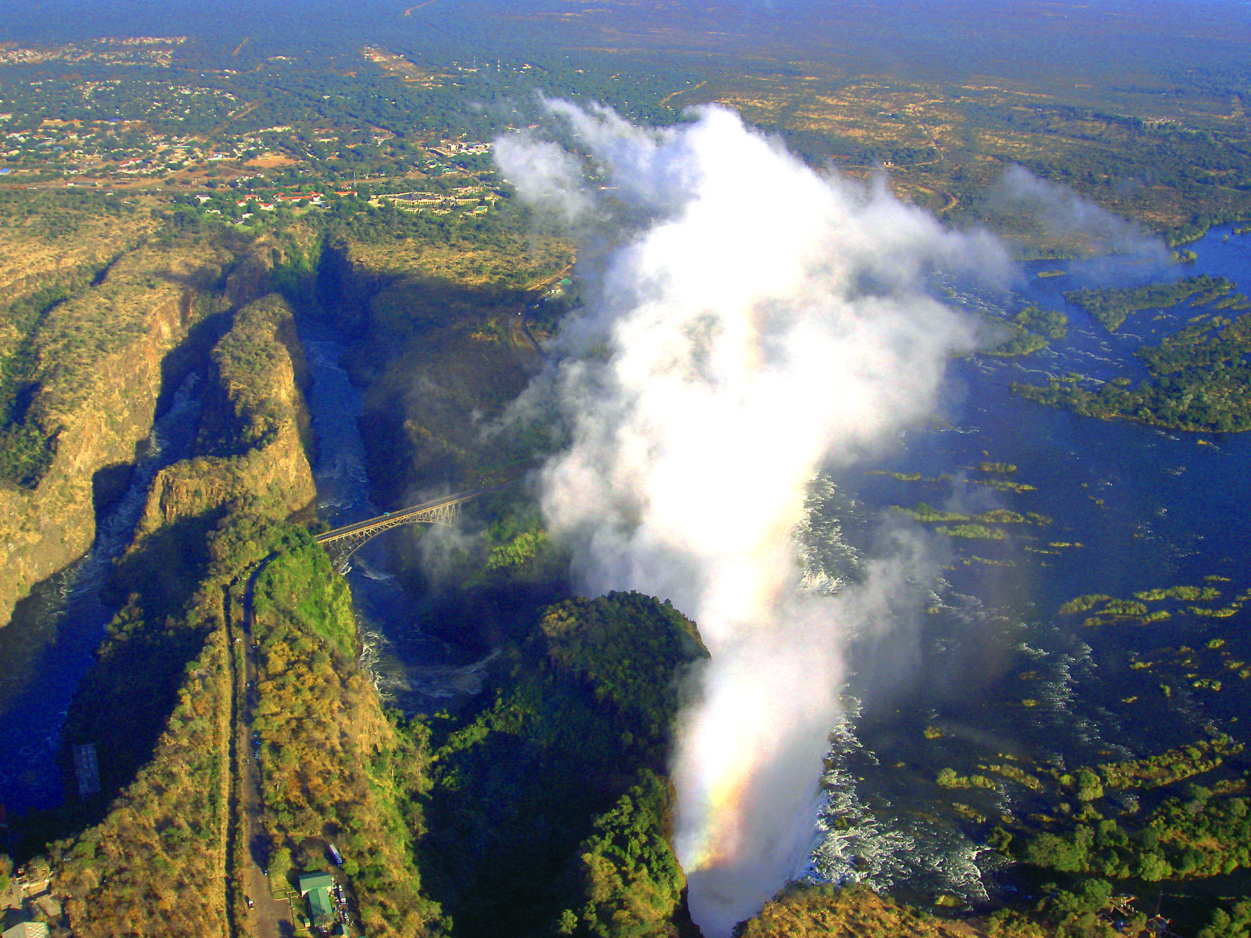 VT - 2004 - A10 - Victoria Falls Helicopter View 4